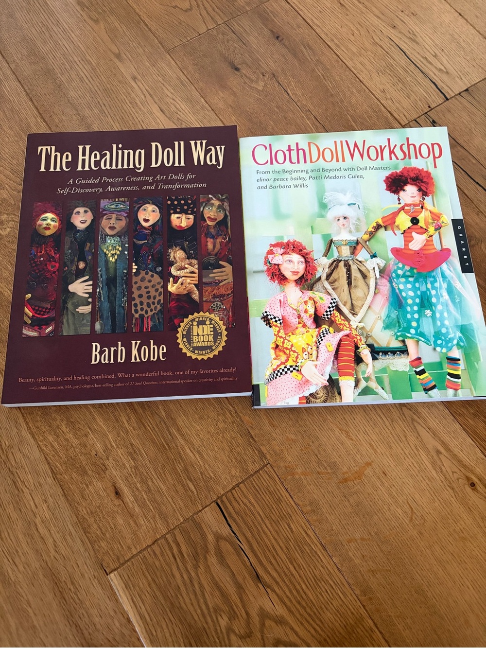 2 books: The Healing Doll Way & Cloth Doll Workshop